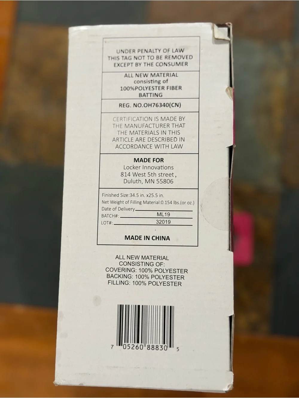 New never opened Infant Carrier Cover in Pink